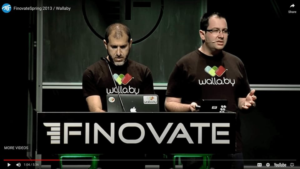 Matthew Goldman & Todd Zino presenting at Finovate